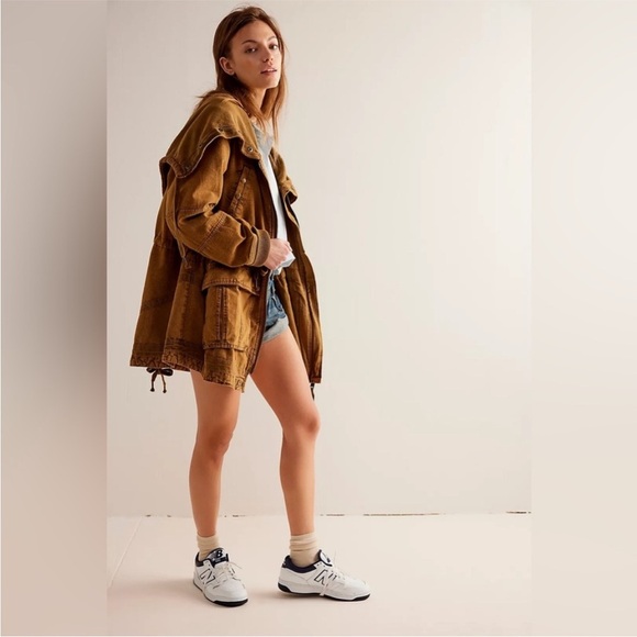 Free People Surplus Future Parka In Olive Night Size Small NWT - Picture 5 of 16